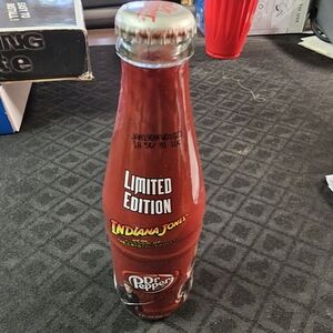 Dr. Pepper/Indiana Jones Collector Glass Bottle